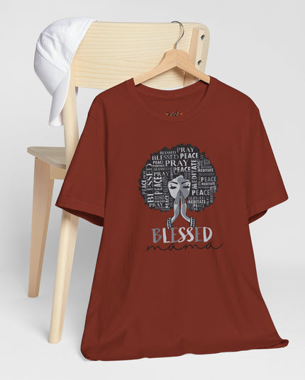 Blessed Mama Tee - Peace, Love, Family, Spirituality, Gift for Moms, Mother's Day, Birthday, Everyday Wear