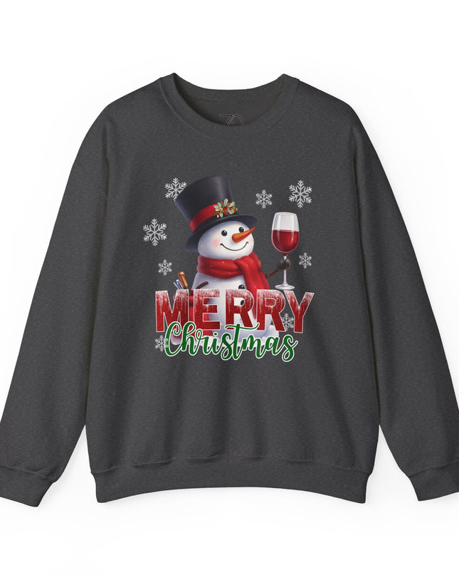 Merry Christmas Snowman Crewneck Sweatshirt