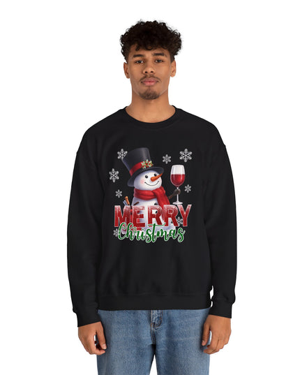 Merry Christmas Snowman Crewneck Sweatshirt