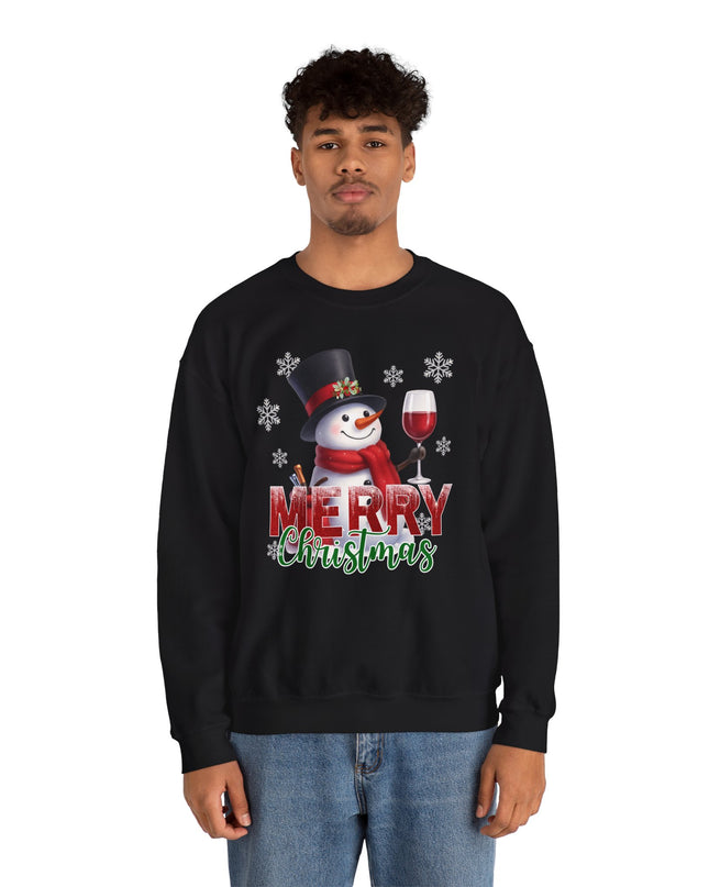 Merry Christmas Snowman Crewneck Sweatshirt