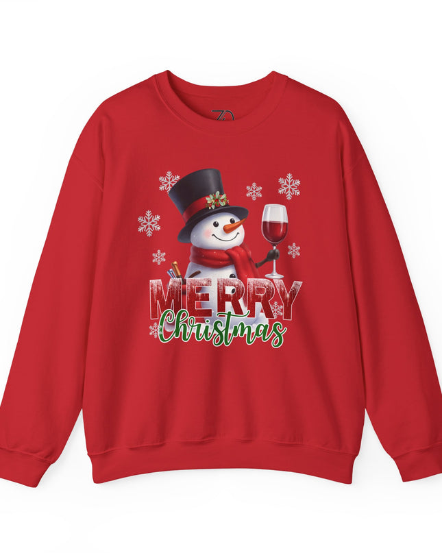 Merry Christmas Snowman Crewneck Sweatshirt