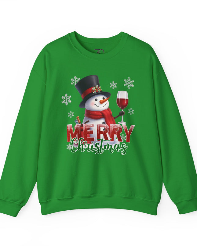 Merry Christmas Snowman Crewneck Sweatshirt