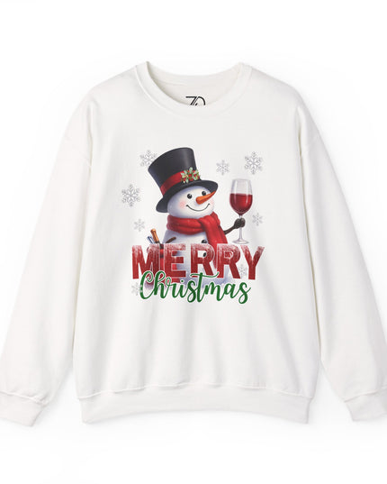 Merry Christmas Snowman Crewneck Sweatshirt